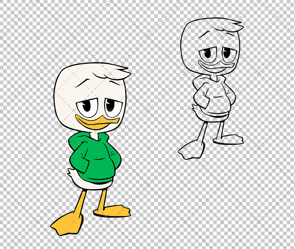 Louie - Ducktales, Svg, Dxf, Eps, Png SvgShopArt