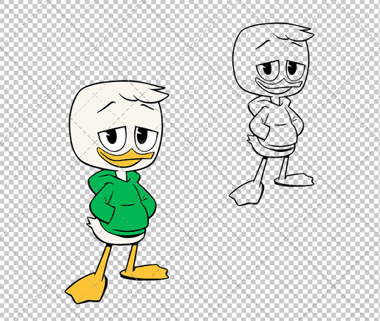 Louie - Ducktales, Svg, Dxf, Eps, Png SvgShopArt