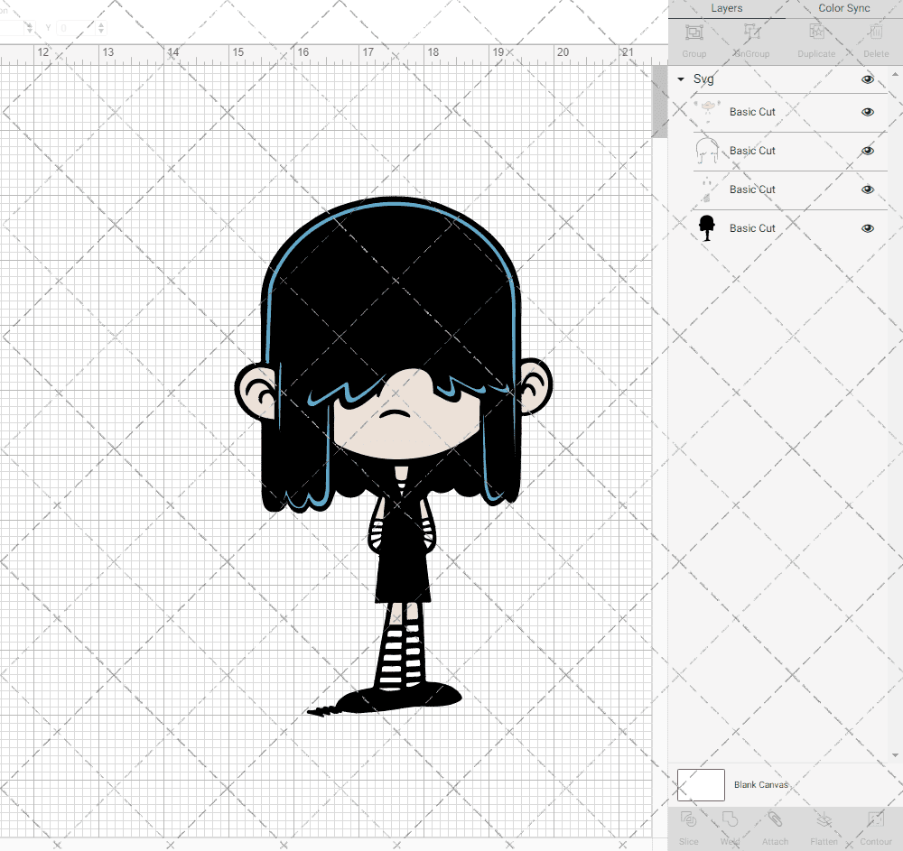 Lucy Loud - The Loud House, Svg, Dxf, Eps, Png SvgShopArt