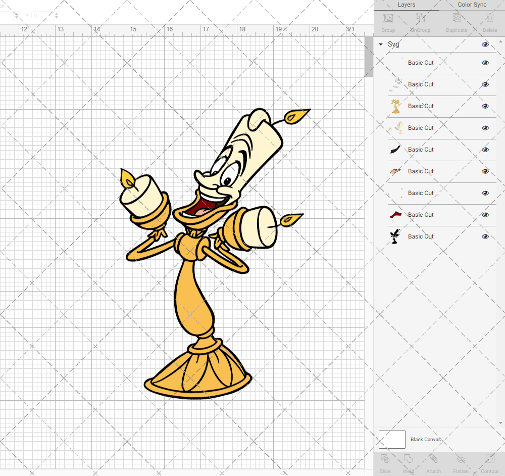 Lumiere - Beauty and the Beast, Svg, Dxf, Eps, Png SvgShopArt