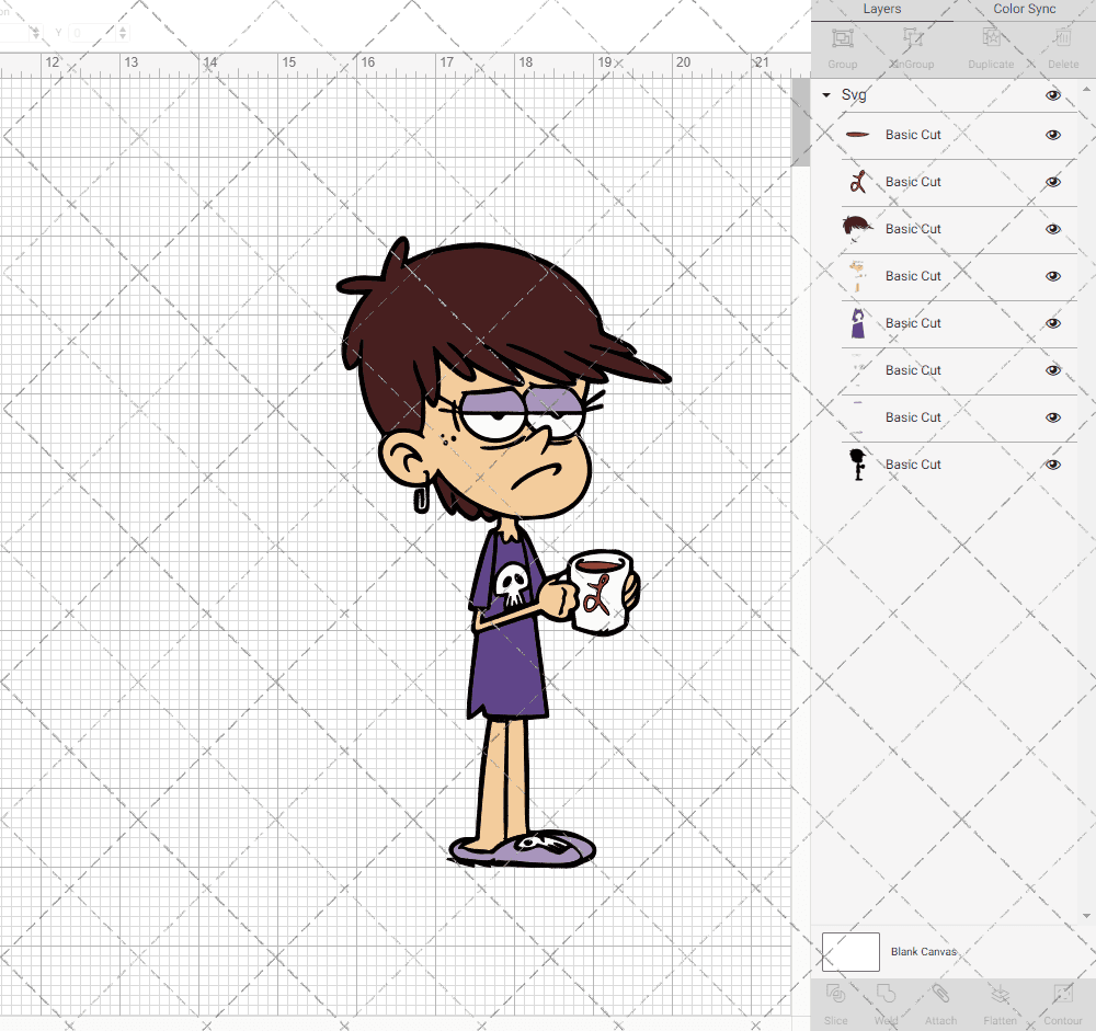 Luna Loud - The Loud House 002, Svg, Dxf, Eps, Png SvgShopArt