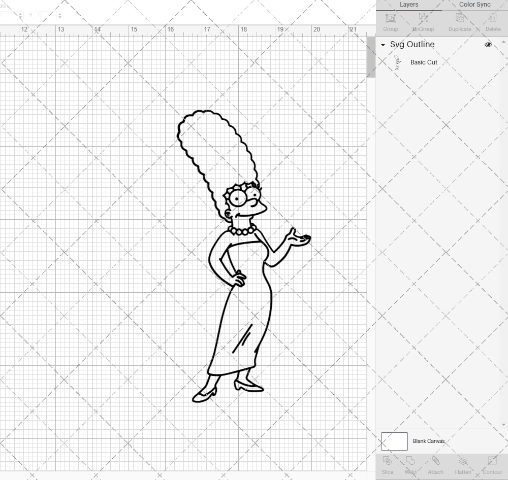 Marge Simpson - The Simpsons, Svg, Dxf, Eps, Png SvgShopArt