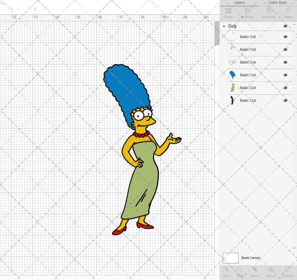 Marge Simpson - The Simpsons, Svg, Dxf, Eps, Png SvgShopArt