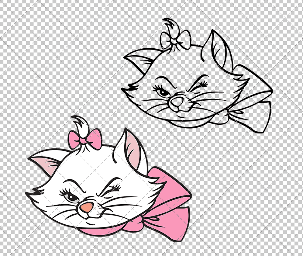 Marie - The Aristocats 003, Svg, Dxf, Eps, Png SvgShopArt