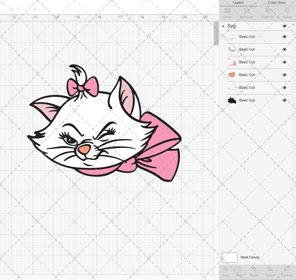 Marie - The Aristocats 003, Svg, Dxf, Eps, Png SvgShopArt