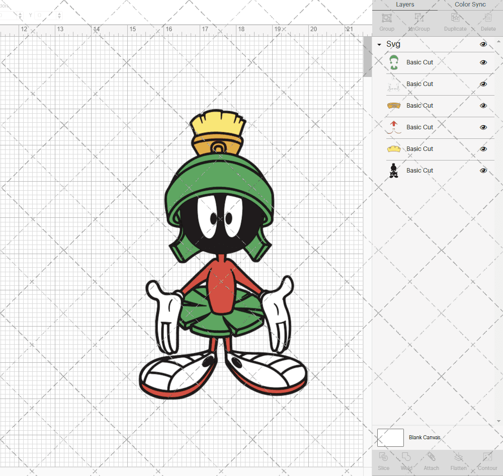 Marvin The Martian - Looney Tunes 002, Svg, Dxf, Eps, Png SvgShopArt