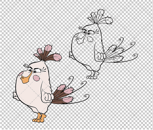 Matilda - The Angry Birds, Svg, Dxf, Eps, Png SvgShopArt