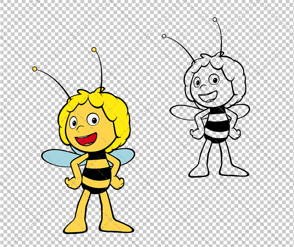 Maya the Bee 003, Svg, Dxf, Eps, Png SvgShopArt