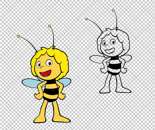 Maya the Bee 003, Svg, Dxf, Eps, Png SvgShopArt