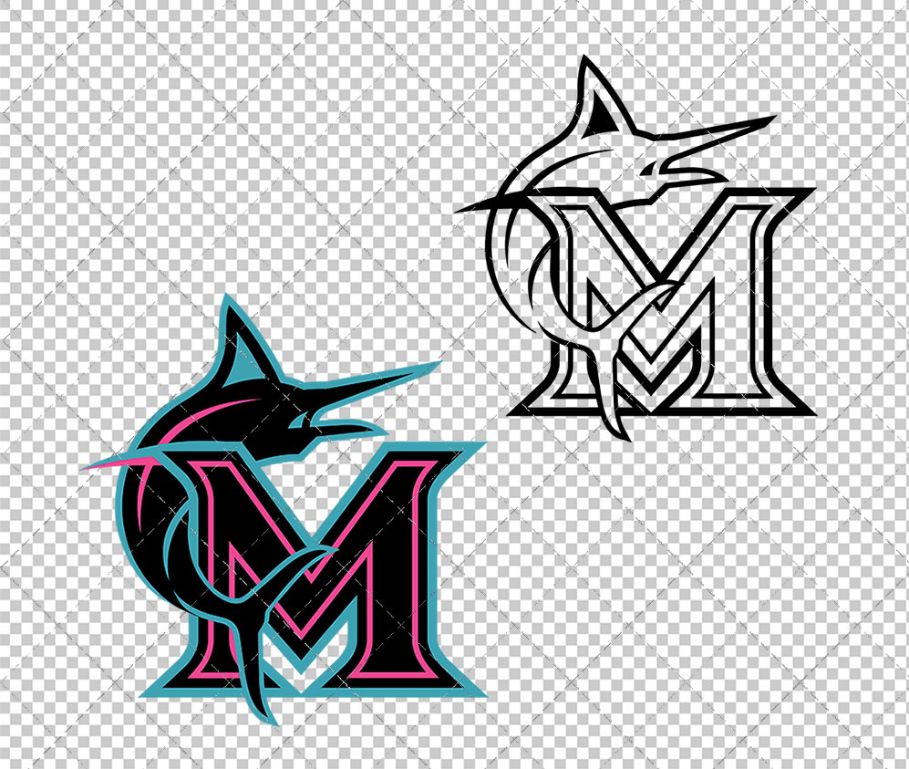 Miami Marlins City Connect 2025, Svg, Dxf, Eps, Png - SvgShopArt