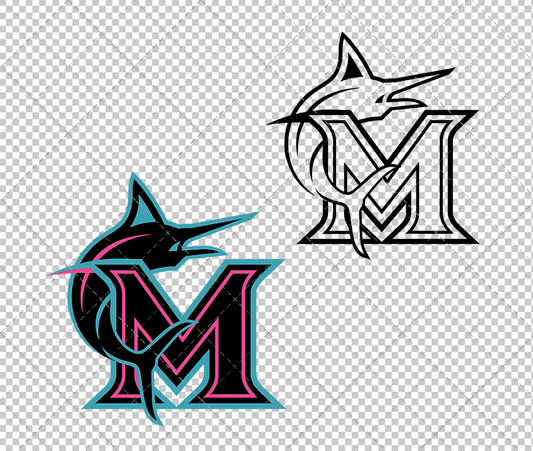 Miami Marlins City Connect 2025, Svg, Dxf, Eps, Png - SvgShopArt