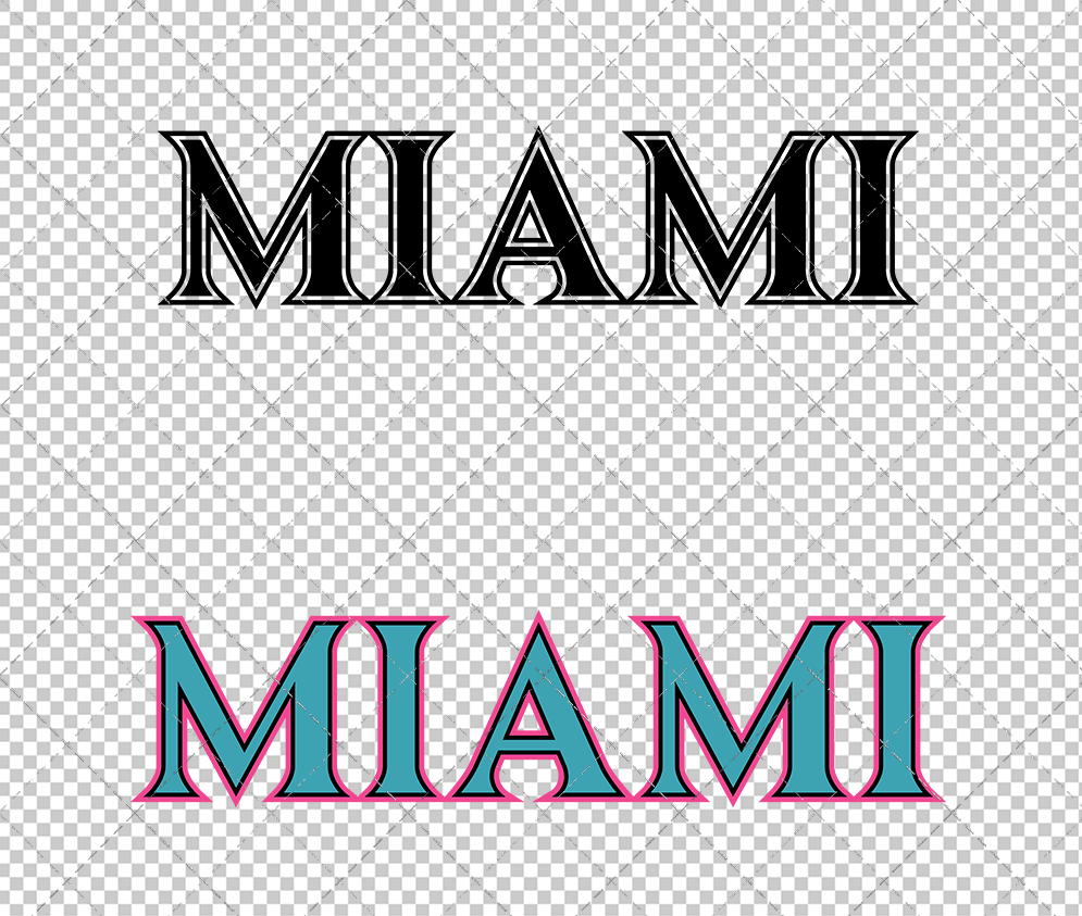 Miami Marlins City Connect Wordmark 2025, Svg, Dxf, Eps, Png - SvgShopArt