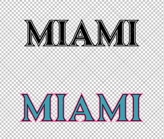 Miami Marlins City Connect Wordmark 2025, Svg, Dxf, Eps, Png - SvgShopArt