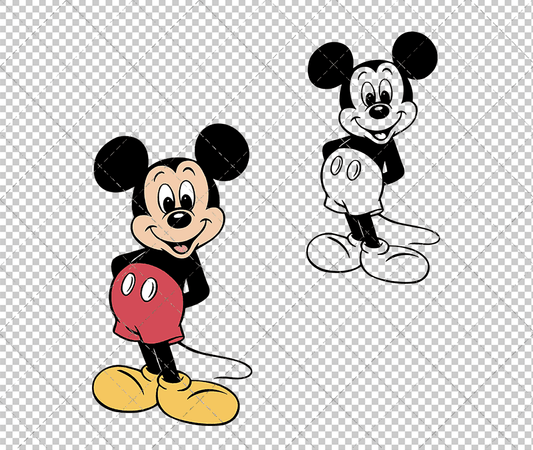 Mickey Mouse 007, Svg, Dxf, Eps, Png SvgShopArt