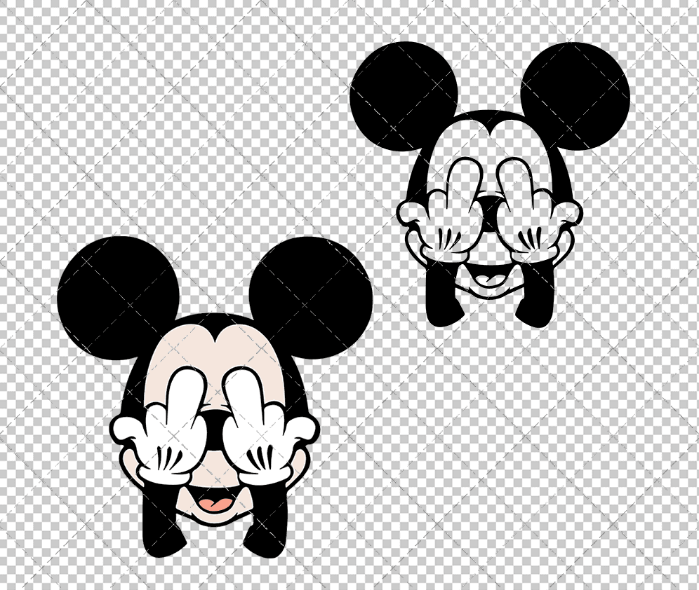 Mickey Mouse 011, Svg, Dxf, Eps, Png SvgShopArt