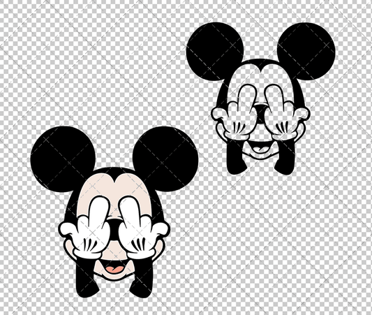 Mickey Mouse 011, Svg, Dxf, Eps, Png SvgShopArt