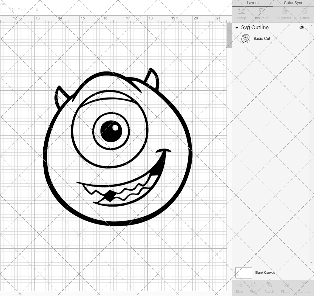 Mike Wazowski - Monsters University 003, Svg, Dxf, Eps, Png SvgShopArt