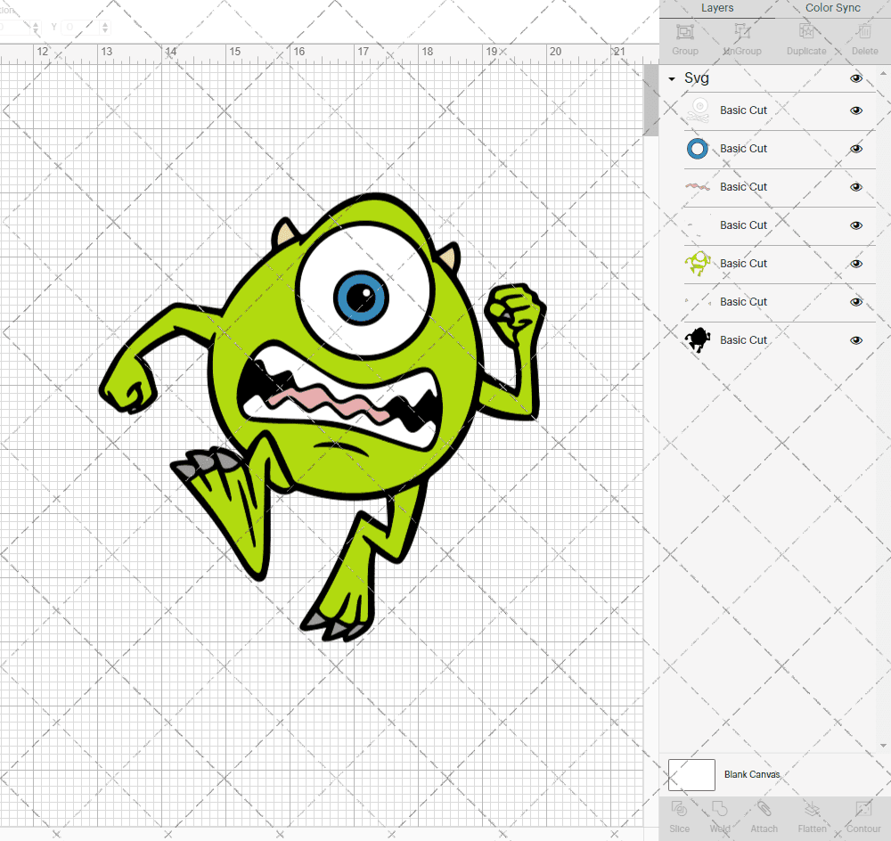 Mike Wazowski - Monsters University 004, Svg, Dxf, Eps, Png SvgShopArt