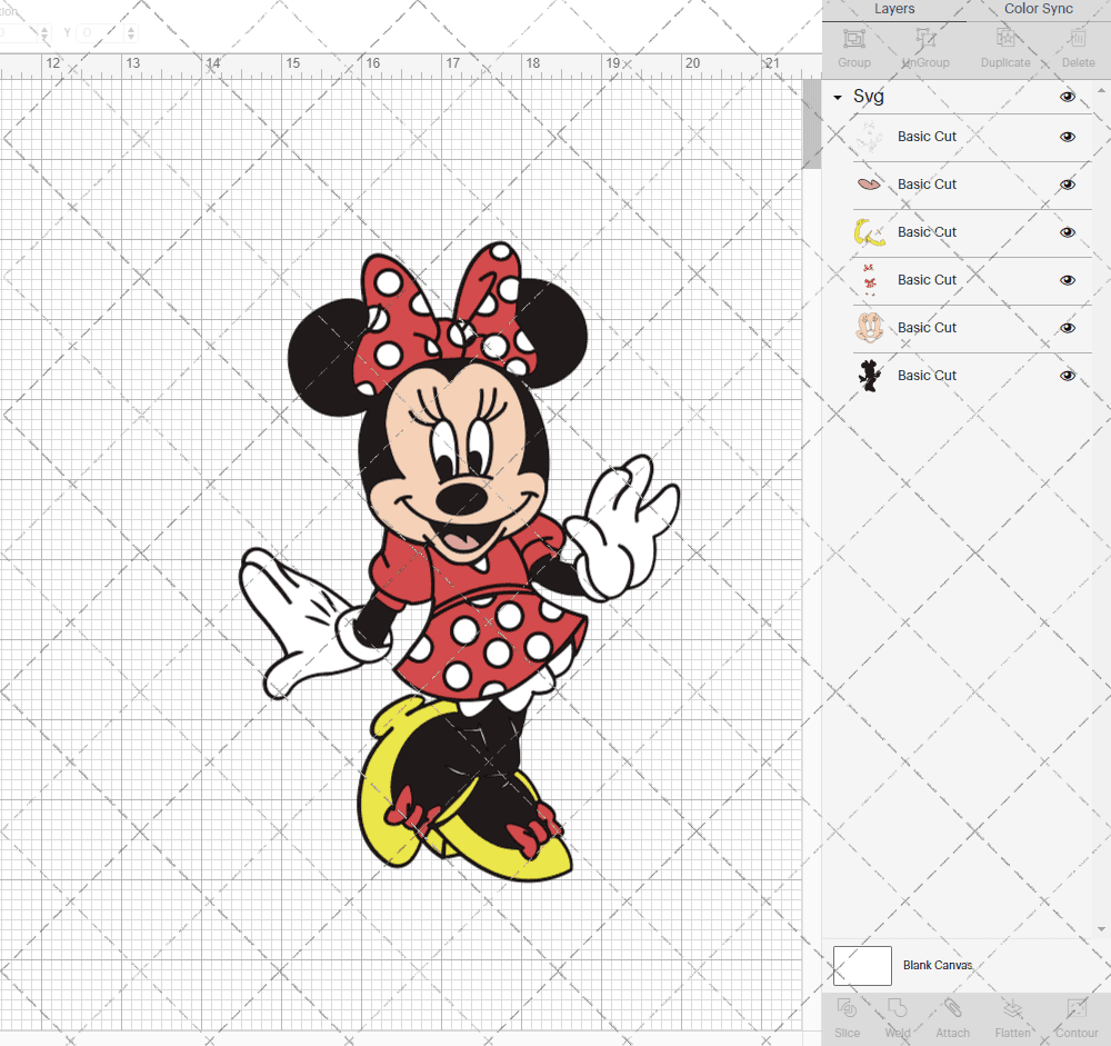 Minnie Mouse 004, Svg, Dxf, Eps, Png SvgShopArt