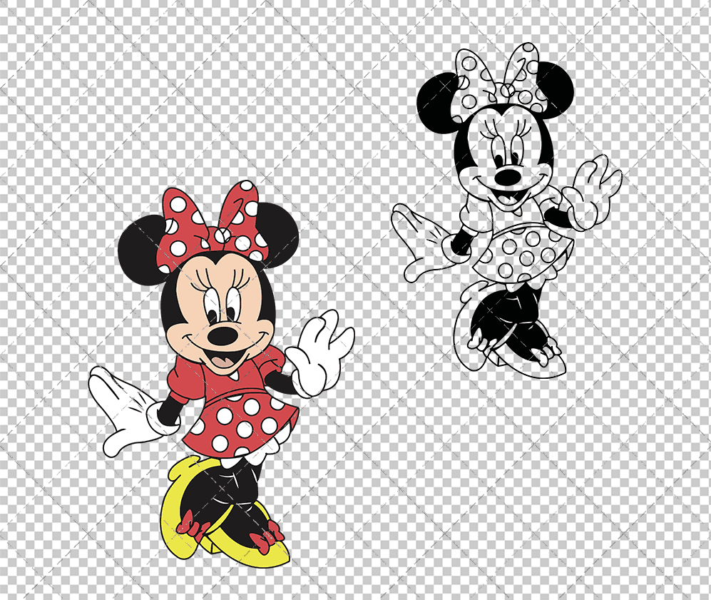 Minnie Mouse 004, Svg, Dxf, Eps, Png SvgShopArt