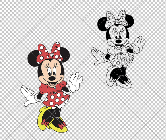 Minnie Mouse 004, Svg, Dxf, Eps, Png SvgShopArt