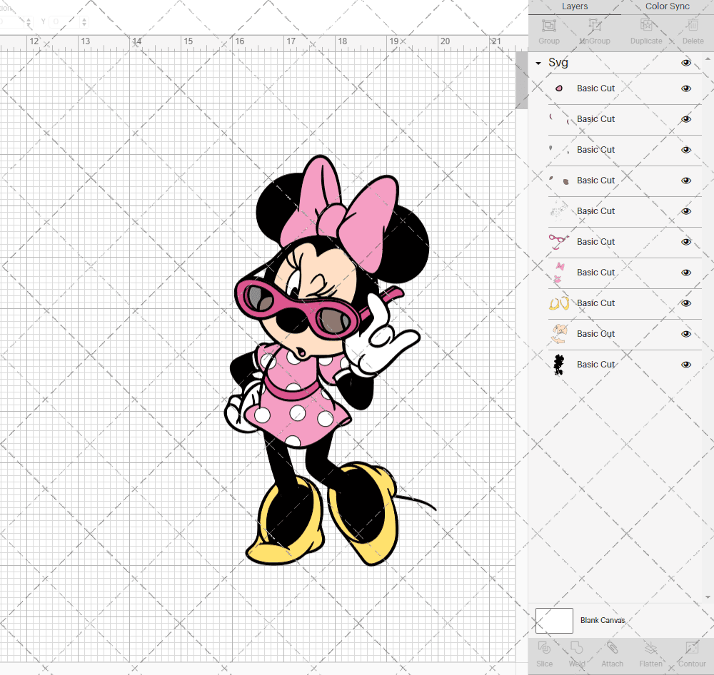 Minnie Mouse 007, Svg, Dxf, Eps, Png SvgShopArt