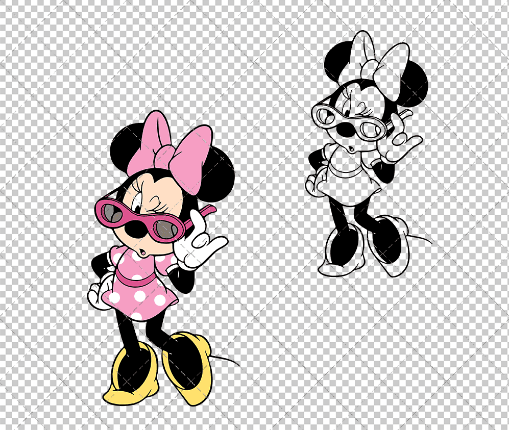 Minnie Mouse 007, Svg, Dxf, Eps, Png SvgShopArt