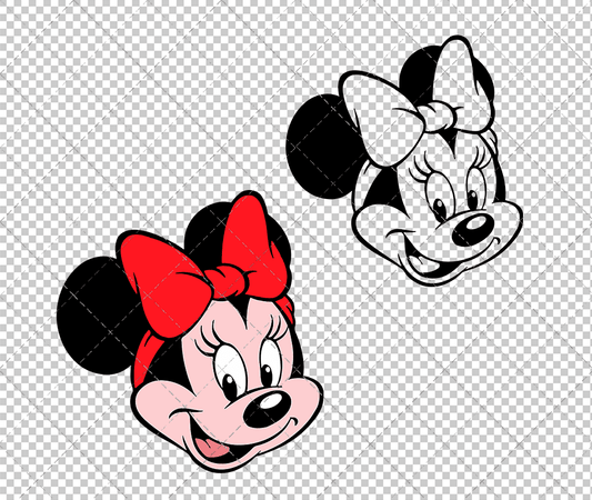 Minnie Mouse 008, Svg, Dxf, Eps, Png SvgShopArt