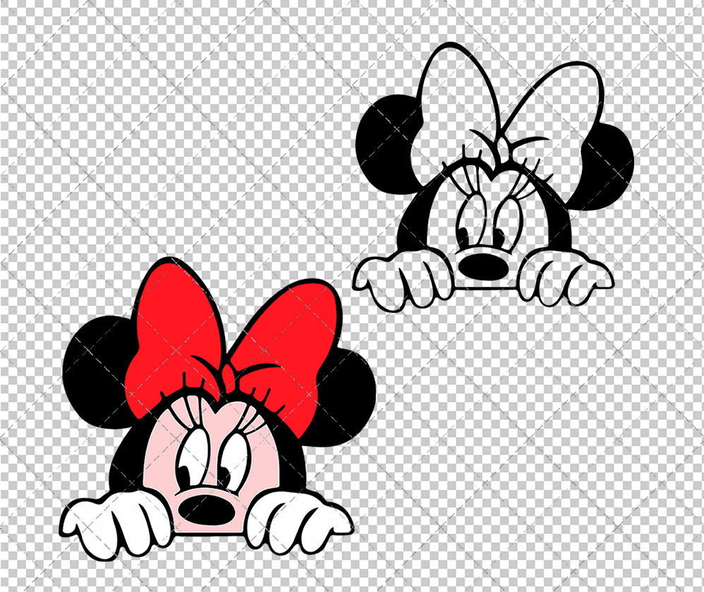 Minnie Mouse 009, Svg, Dxf, Eps, Png SvgShopArt