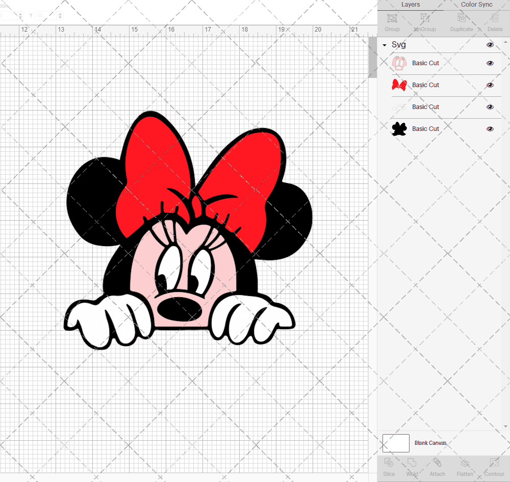 Minnie Mouse 009, Svg, Dxf, Eps, Png SvgShopArt