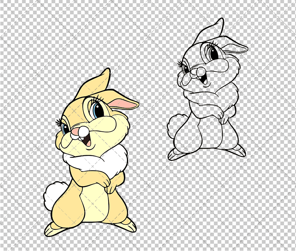 Miss Bunny - Bambi, Svg, Dxf, Eps, Png SvgShopArt