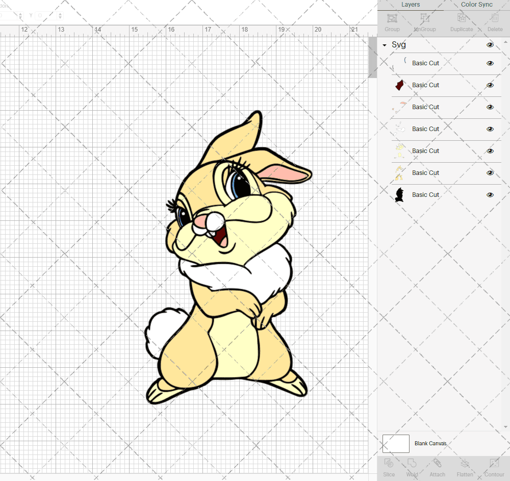 Miss Bunny - Bambi, Svg, Dxf, Eps, Png SvgShopArt