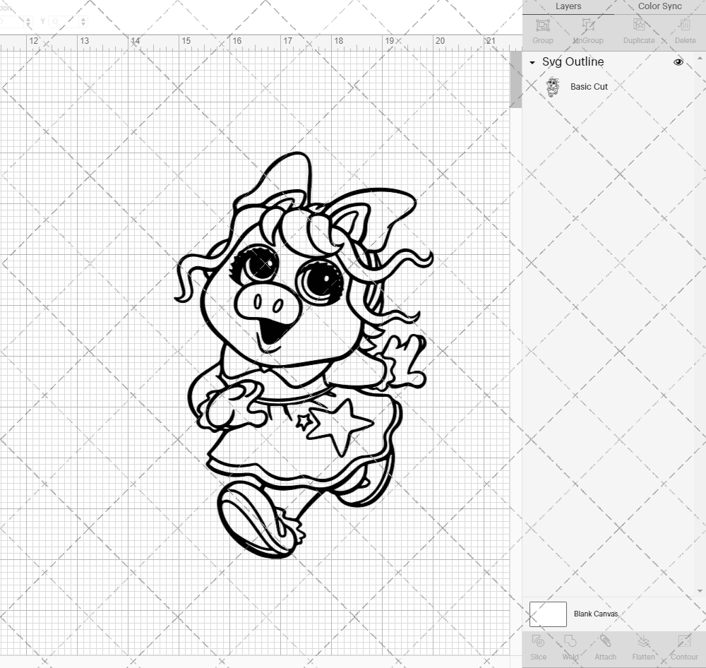 Miss Piggy - Muppet Babies, Svg, Dxf, Eps, Png SvgShopArt