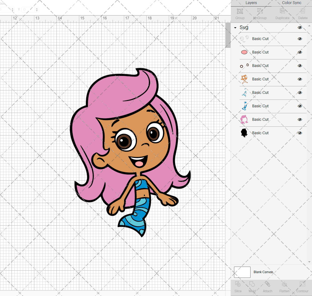 Molly - Bubble Guppies, Svg, Dxf, Eps, Png SvgShopArt