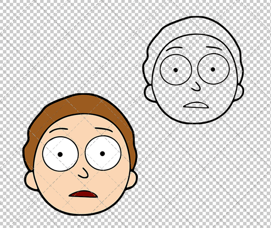 Morty - Rick and Morty, Svg, Dxf, Eps, Png SvgShopArt