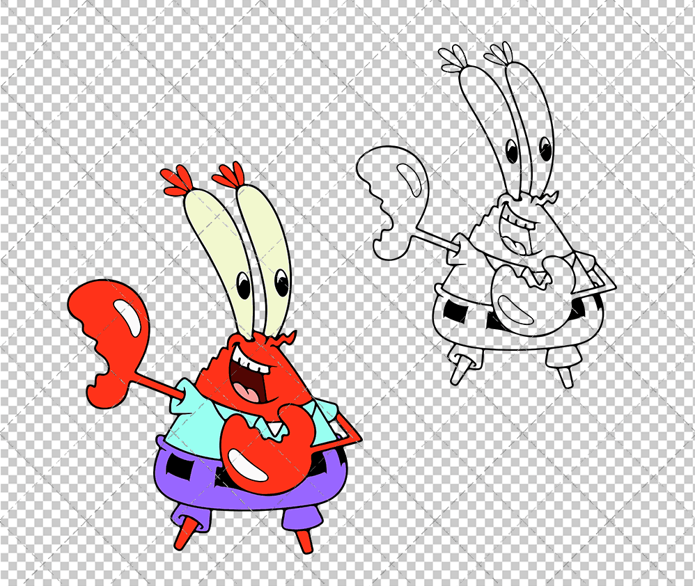 Mr Krabs - SpongeBob SquarePants 003, Svg, Dxf, Eps, Png SvgShopArt