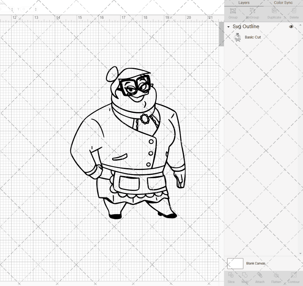 Mrs Beakly - Ducktales, Svg, Dxf, Eps, Png SvgShopArt