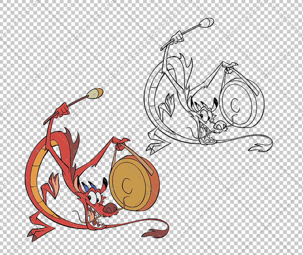Mushu - Mulan, Svg, Dxf, Eps, Png SvgShopArt