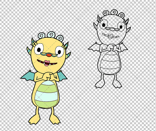 Nan-Oh - Henry Hugglemonster, Svg, Dxf, Eps, Png SvgShopArt
