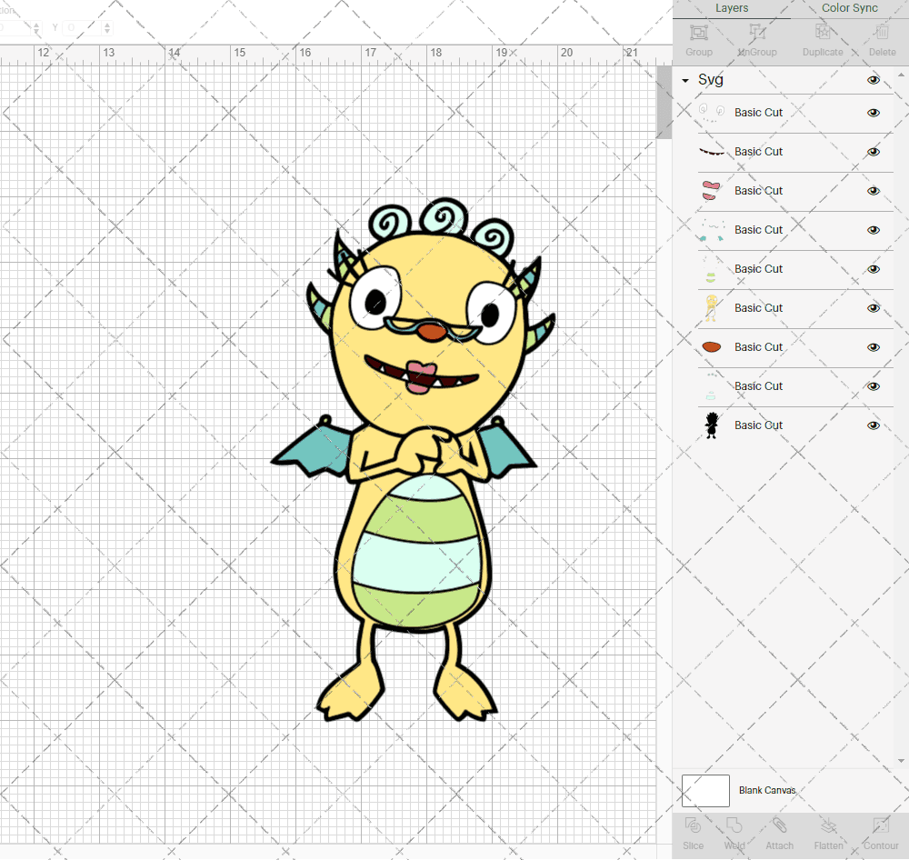 Nan-Oh - Henry Hugglemonster, Svg, Dxf, Eps, Png SvgShopArt