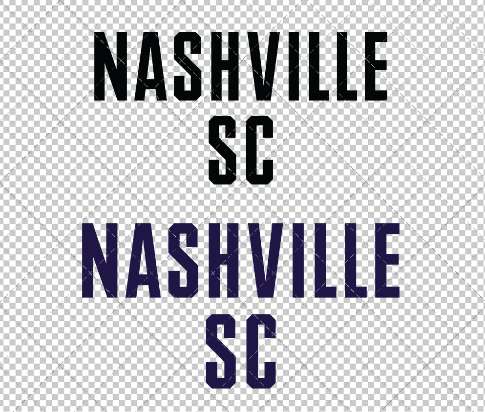 Nashville SC Wordmark 2020 002, Svg, Dxf, Eps, Png - SvgShopArt