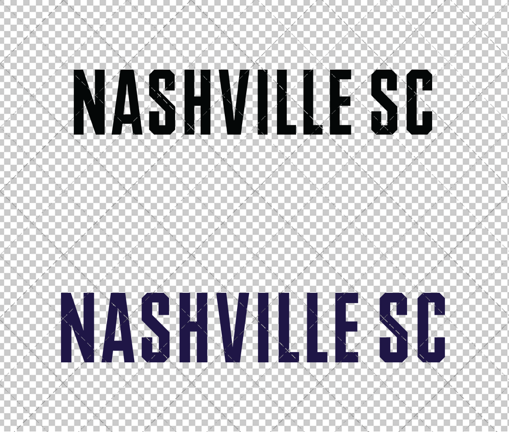 Nashville SC Wordmark 2020 004, Svg, Dxf, Eps, Png - SvgShopArt
