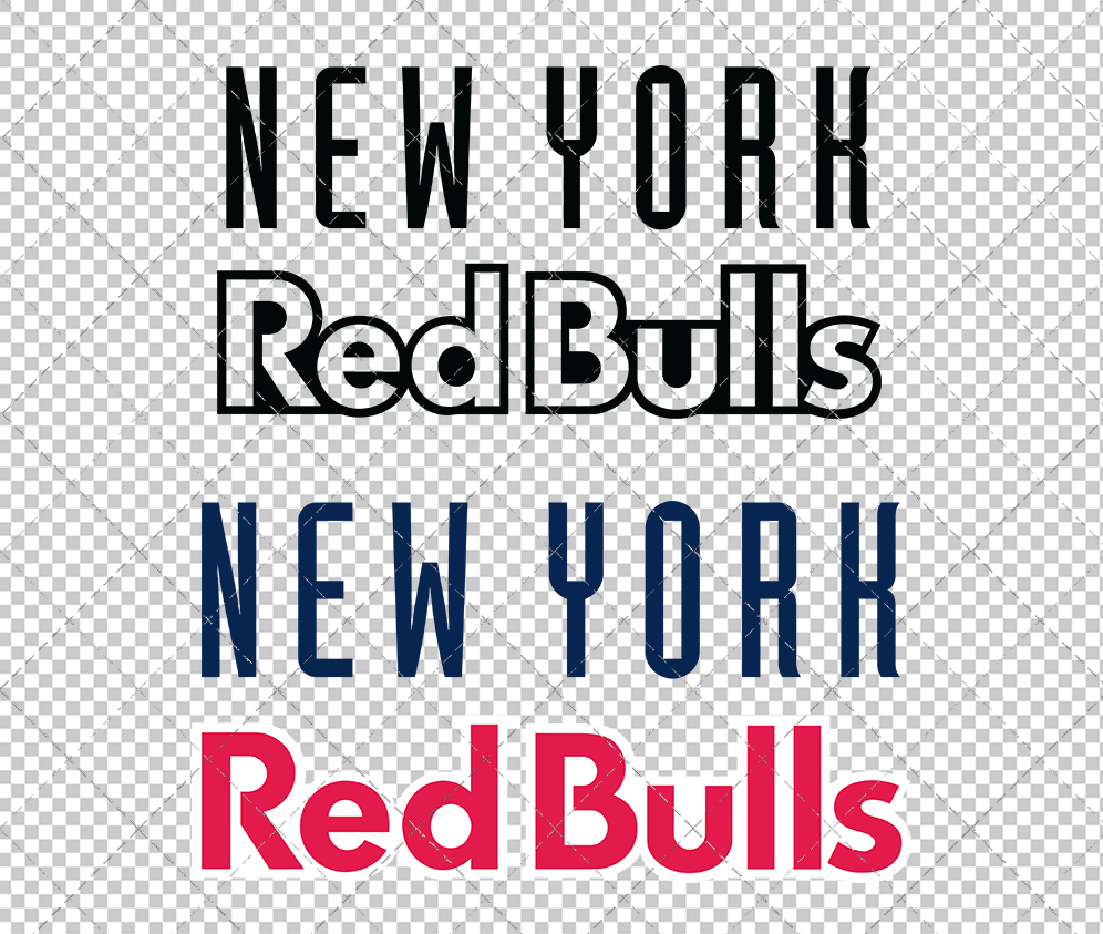 New York Red Bulls Wordmark 2008 002, Svg, Dxf, Eps, Png - SvgShopArt