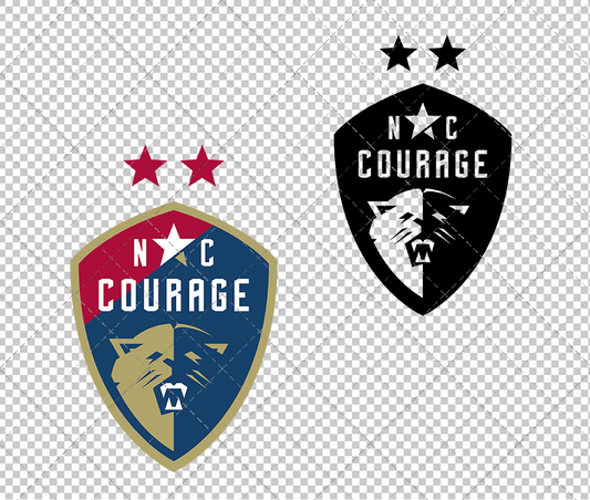 North Carolina Courage 2025, Svg, Dxf, Eps, Png - SvgShopArt