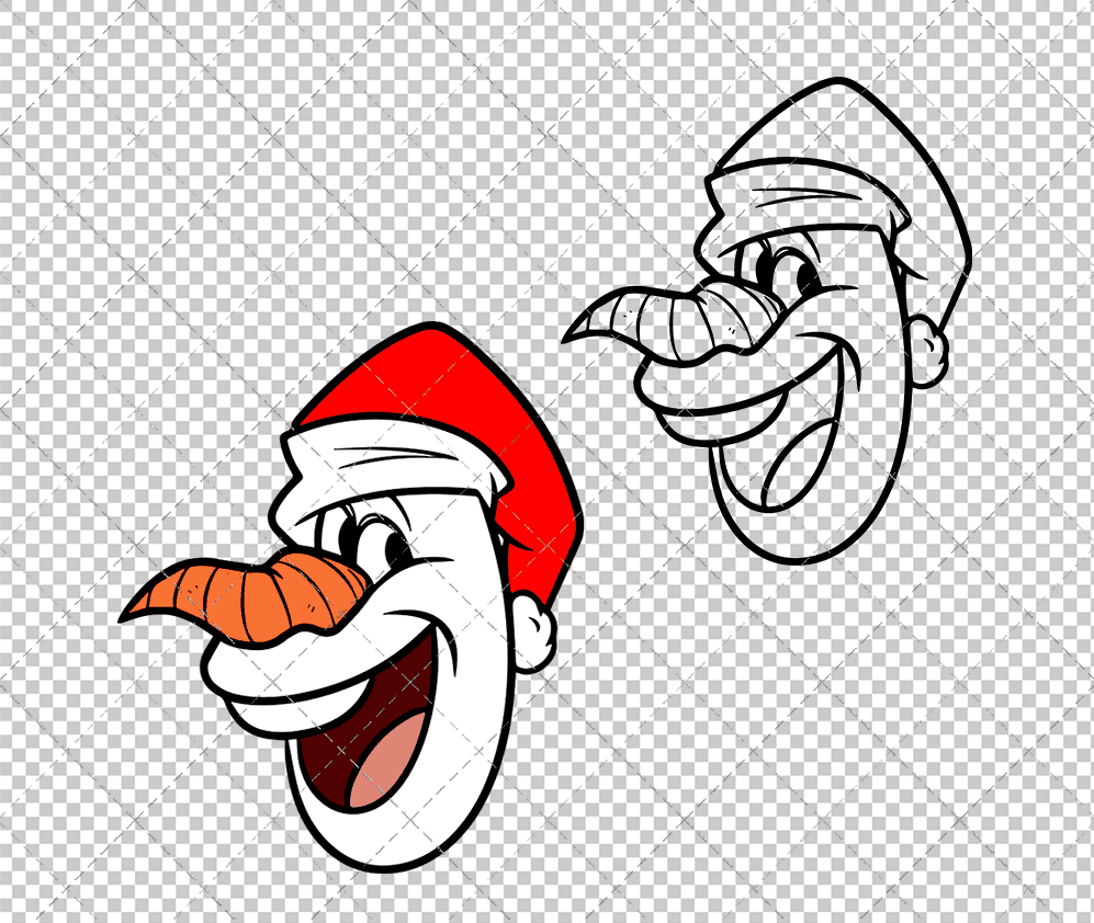 Olaf - Frozen 002, Svg, Dxf, Eps, Png SvgShopArt