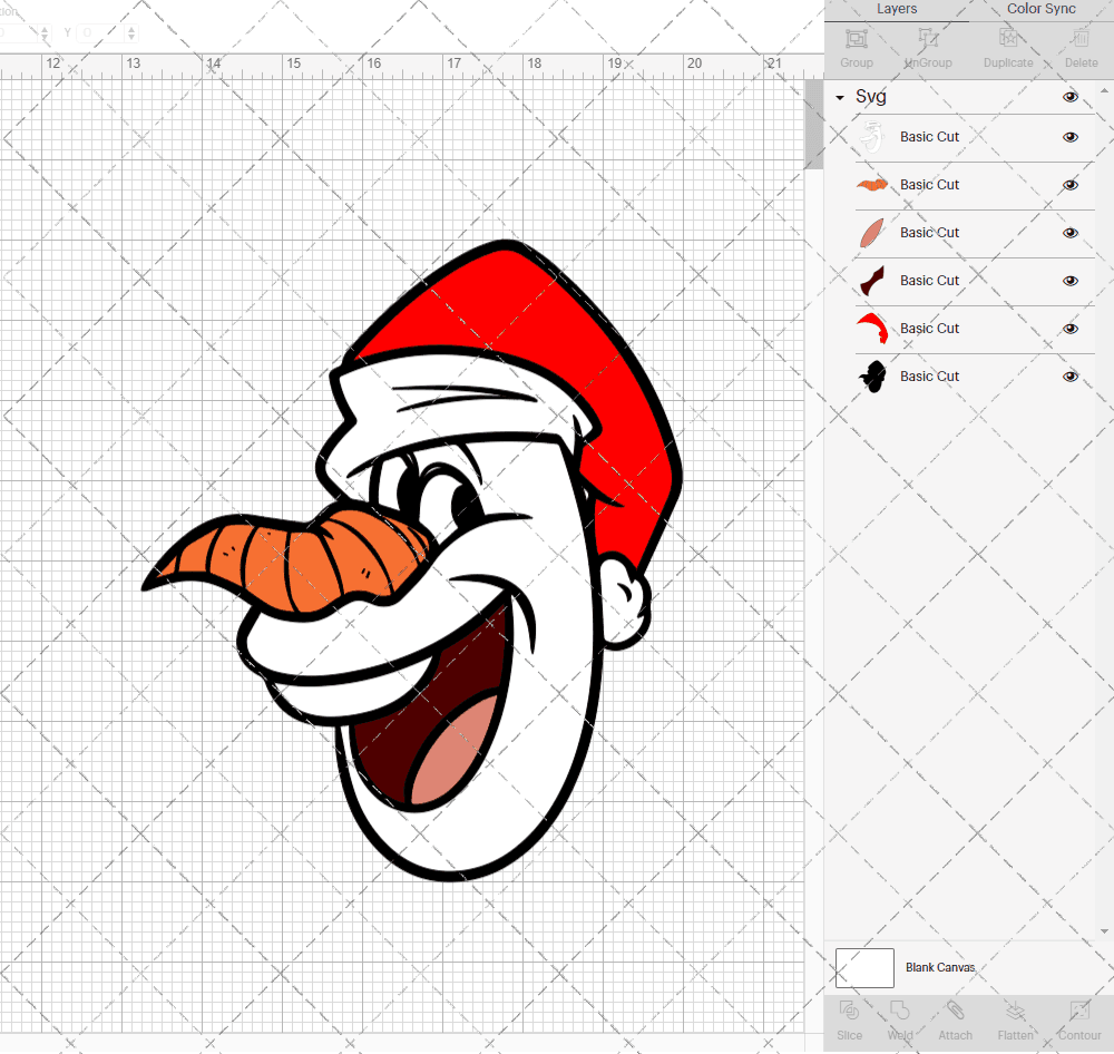 Olaf - Frozen 002, Svg, Dxf, Eps, Png SvgShopArt