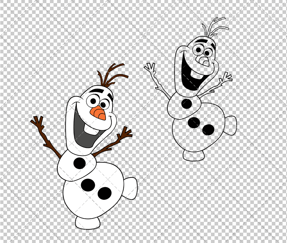 Olaf - Frozen, Svg, Dxf, Eps, Png SvgShopArt