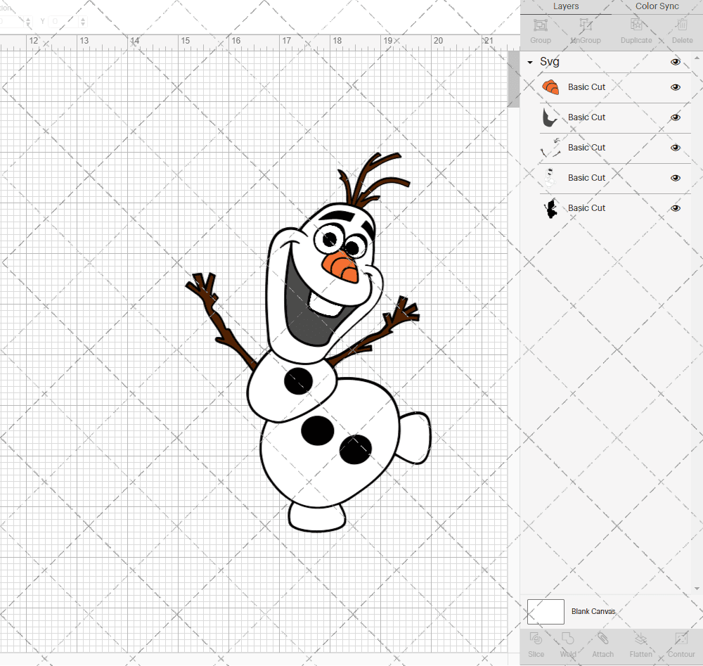 Olaf - Frozen, Svg, Dxf, Eps, Png SvgShopArt
