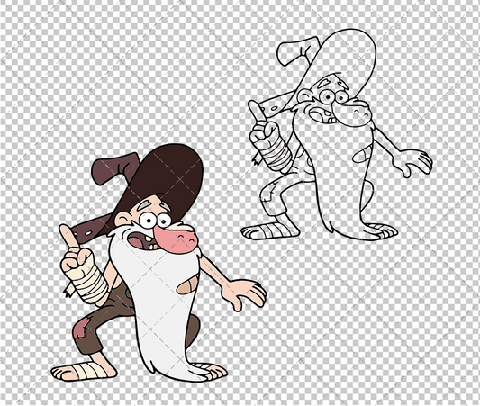 Old Man McGucke - Gravity Falls, Svg, Dxf, Eps, Png SvgShopArt