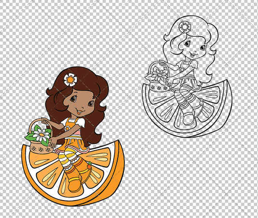 Orange Blossom - Strawberry Shortcake, Svg, Dxf, Eps, Png SvgShopArt